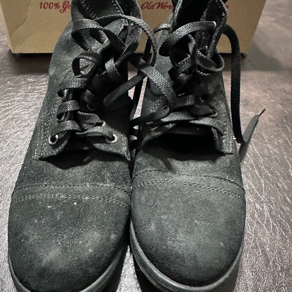 ZIGI Girl Black Suede Lace Up Boots
